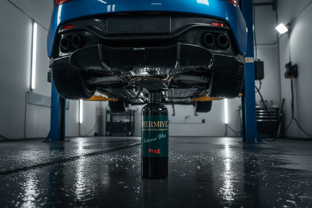 Hermivé Intense Pro bij auto onderkant